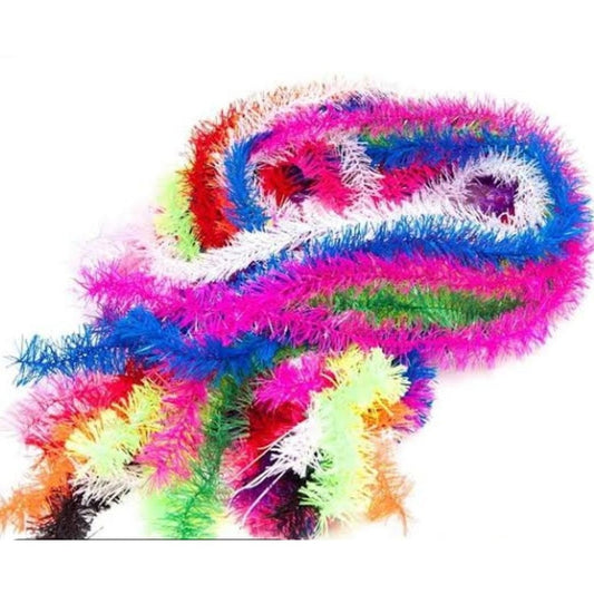 Marabus 75cm Festivo Colorido Plumas Colar Magico Balada 10un 20un ou 40un