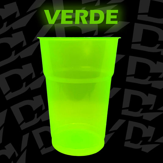 100 Unidades de Copo Neon Brilha na Luz UltraVioleta 300ml Festa