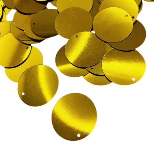 Paetê Lantejoula 12/30mm Espelhado Brilhante 250 Peças