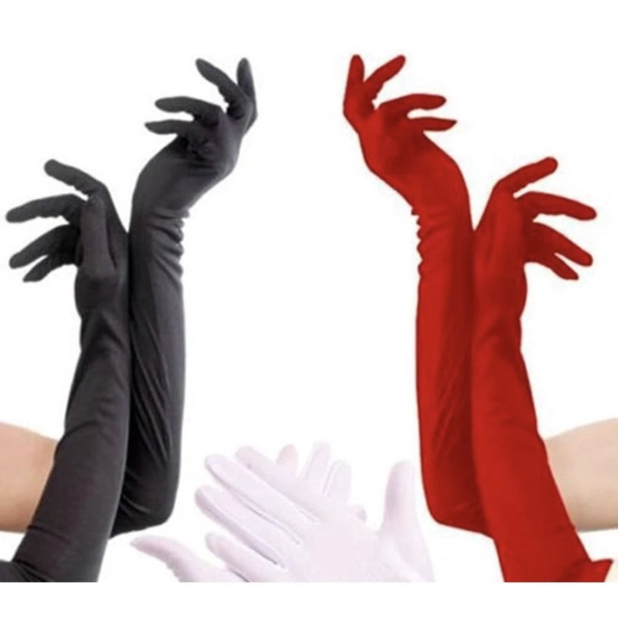 Par De Luva Curta / Longa para Festa Fantasia Carnaval