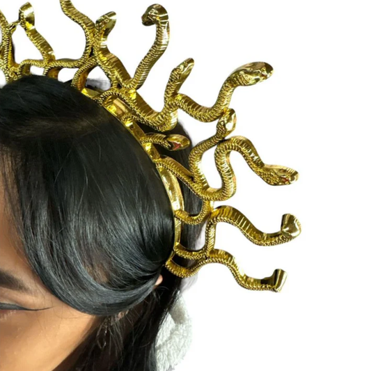 Tiara Arco Medusa Com Cobras Cleópatra Festa Fantasia Cosplay Carnaval