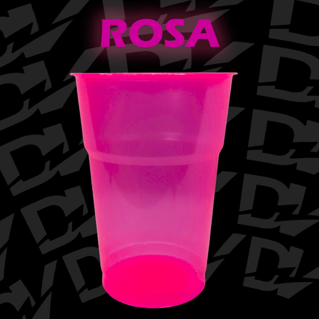 100 Unidades de Copo Neon Brilha na Luz UltraVioleta 300ml Festa